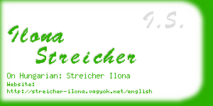 ilona streicher business card